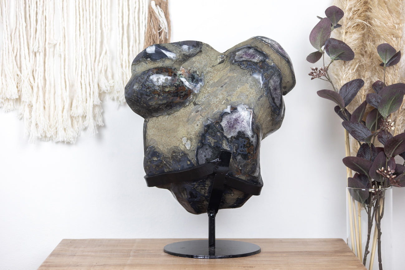 XXL Amethyst Geode with Stalactite Flower Formation - AWS0358